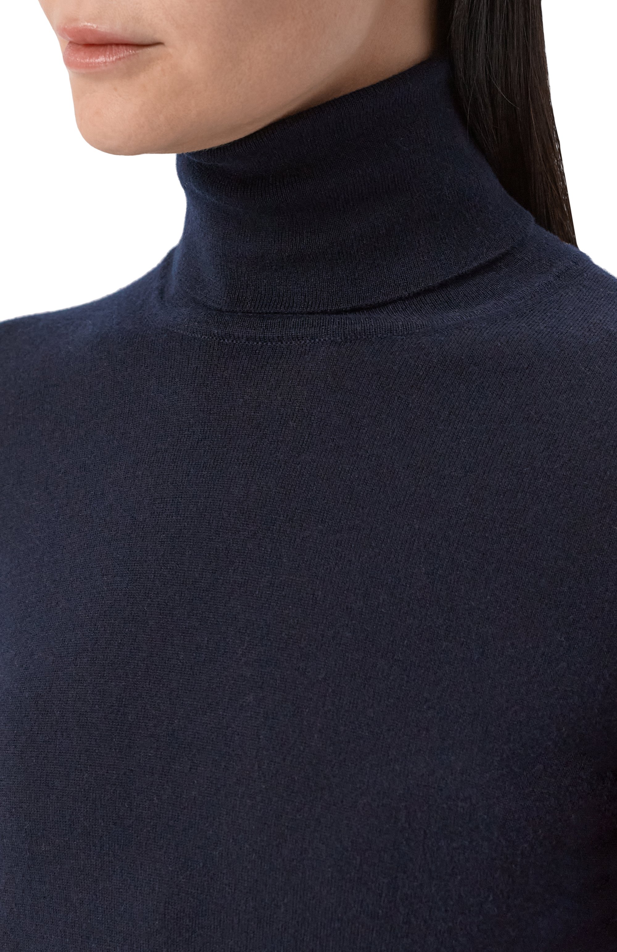 Кашемировая водолазка LORO PIANA темно-синего цвета по цене 134500 руб., арт. FAC4672, фото 5 Кашемировая водолазка LORO PIANA, арт. FAC4672, фото 5