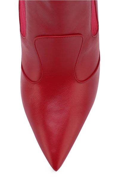 Кожаные ботфорты с вязаной отделкой на шпильке FENDI, арт. 8W6620/A02F, фото 5
