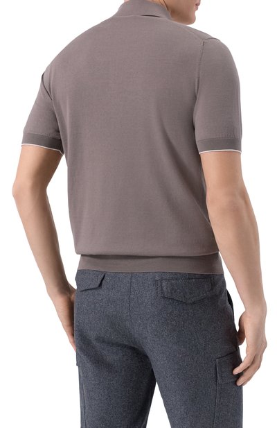 Хлопковое поло BRUNELLO CUCINELLI, арт. M29800125, фото 4