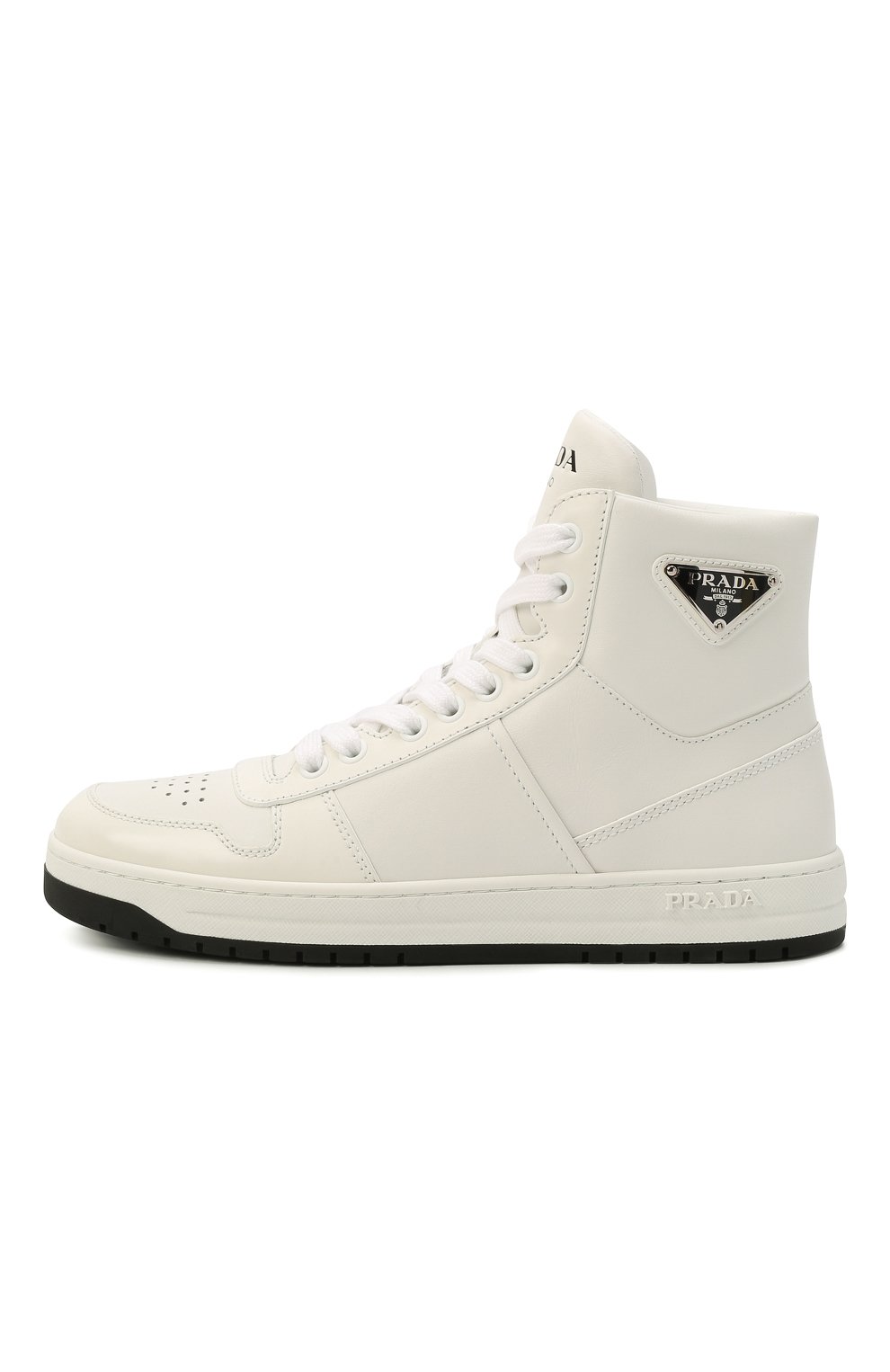 Кожаные кеды PRADA, арт. 1T793M-3LJ6-F0964-030, фото 4