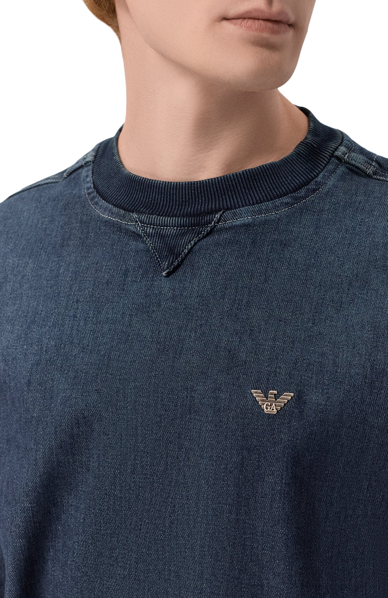 Хлопковый свитшот EMPORIO ARMANI, арт. EM006614/AF27722, фото 5