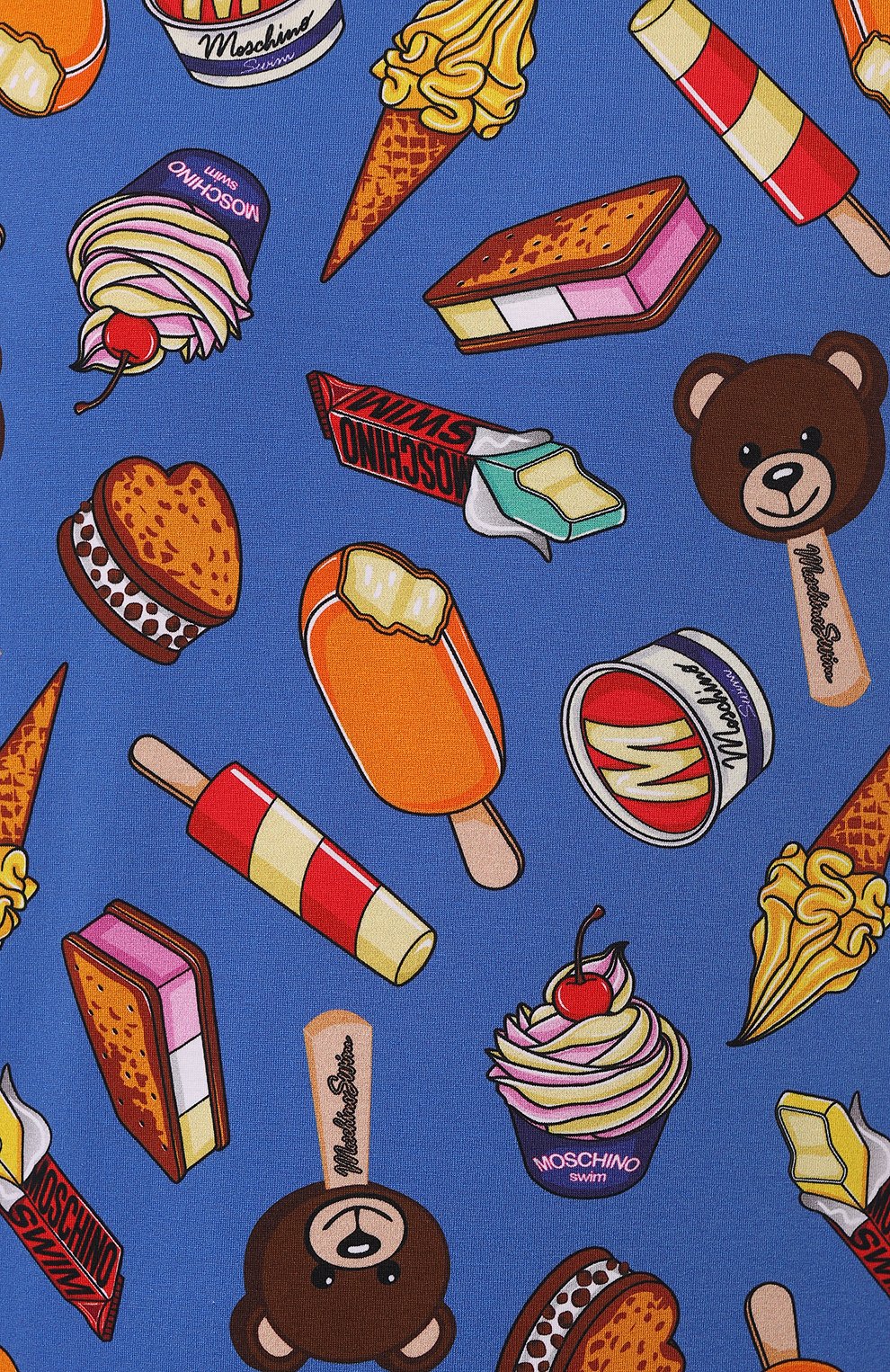 Хлопковая футболка MOSCHINO синего цвета по цене 11000 руб., арт. A0712/9413, фото 5 Хлопковая футболка MOSCHINO, арт. A0712/9413, фото 5