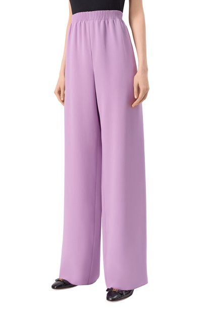 Шелковые брюки VALENTINO, арт. 6B3RB6861MM, фото 3