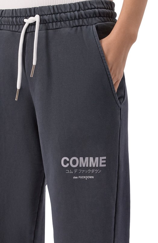 Хлопковые брюки Comme des Fuckdown CFABW01581 Серый  CFABW01581 Фото 5