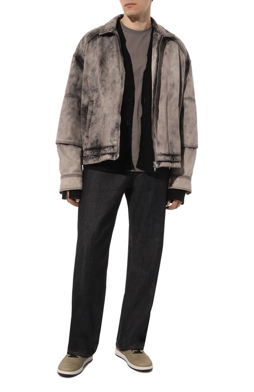 Кожаные кеды Luol Hi Top A-COLD-WALL Хаки, фото 2