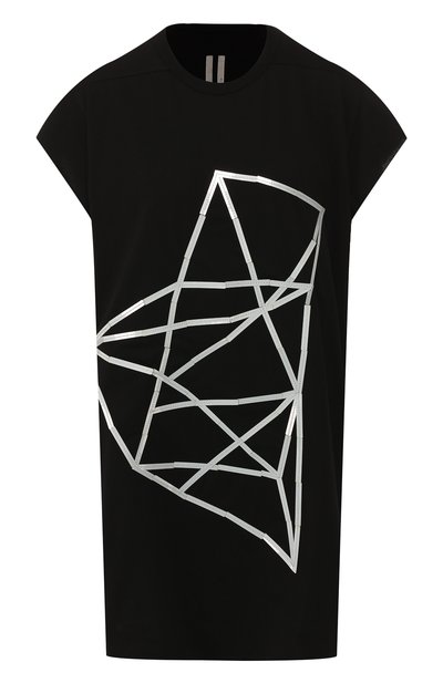 Женская хлопковая футболка RICK OWENS, арт. R019S6162/RNEM8