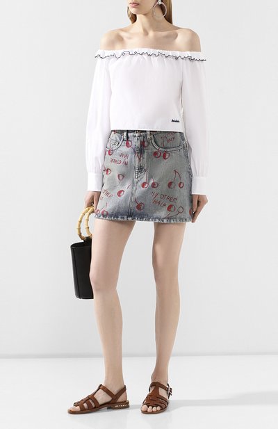 Хлопковый топ MIU MIU, арт. MT1512-SY2-F0009, фото 2