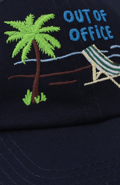 Хлопковая бейсболка MC2 SAINT BARTH темно-синего цвета по цене 6700 руб., арт. CATCHER, фото 4 Хлопковая бейсболка MC2 SAINT BARTH, арт. CATCHER, фото 4