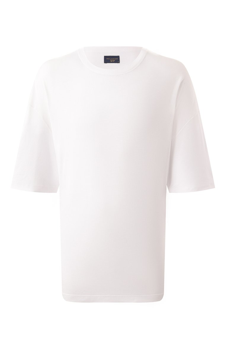 Мужская футболка PAUL&SHARK белого цвета, арт. 25411026/5XL | Фото 1 (Длина (для топов): Удлиненные; Драгоценные камни: Проставлено; Материал сплава: Проставлено; Рукава: Короткие, 3/4; Принт: Без принта; Стили: Кэжуэл; Big sizes: Big Sizes; Материал внешний: Хлопок; Кросс-КТ: Джерси; Мужское Кросс-КТ: Футболка-одежда)