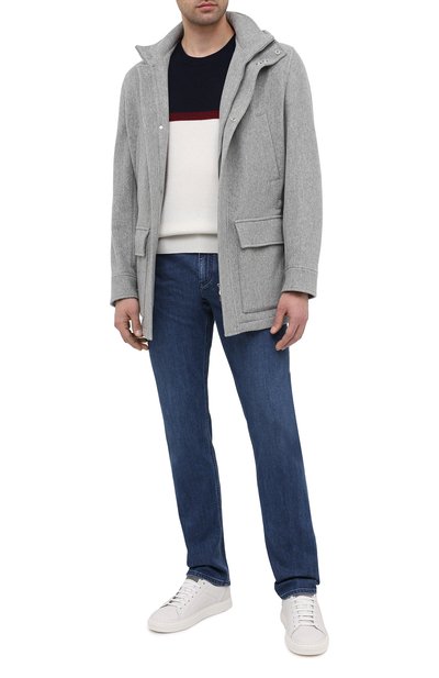 Кашемировая куртка BRUNELLO CUCINELLI светло-серого цвета по цене 499500 руб., арт. MT4976416, фото 2 Кашемировая куртка BRUNELLO CUCINELLI, арт. MT4976416, фото 2