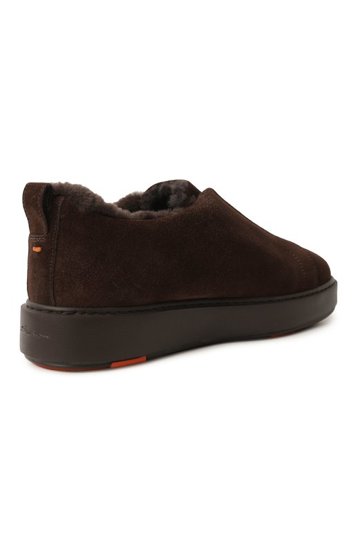 Замшевые кеды Santoni WBCG61265SM0PSAP Коричневый  WBCG61265SM0PSAP Фото 5