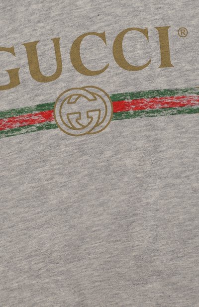 Хлопковая пижама с логотипом бренда GUCCI, арт. 504123/X3L64, фото 3