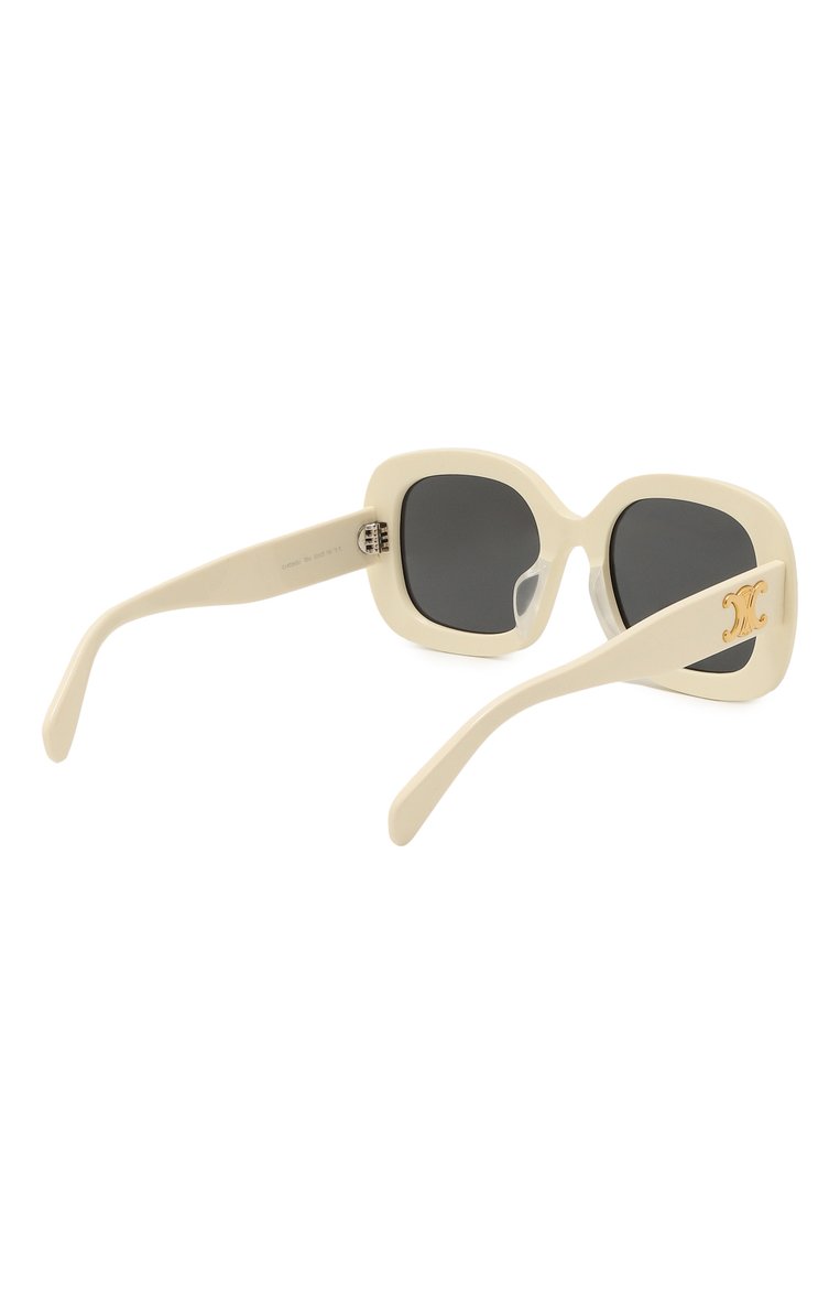 Женские солнцезащитные очки CELINE EYEWEAR белого цвета, арт. CL40262U 25A | Фото 4 (Нос: Не проставлено; Региональные ограничения белый список (Axapta Mercury): Не проставлено; Тип очков: С/з; Материал: Пластик; Очки форма: Квадратные; Оптика Гендер: оптика-женское)
