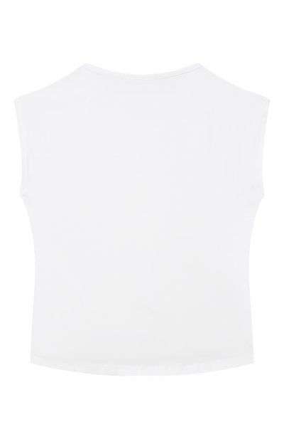 Хлопковая футболка KARL LAGERFELD KIDS белого цвета по цене 13360 руб., арт. Z31164, фото 2 Хлопковая футболка KARL LAGERFELD KIDS, арт. Z31164, фото 2