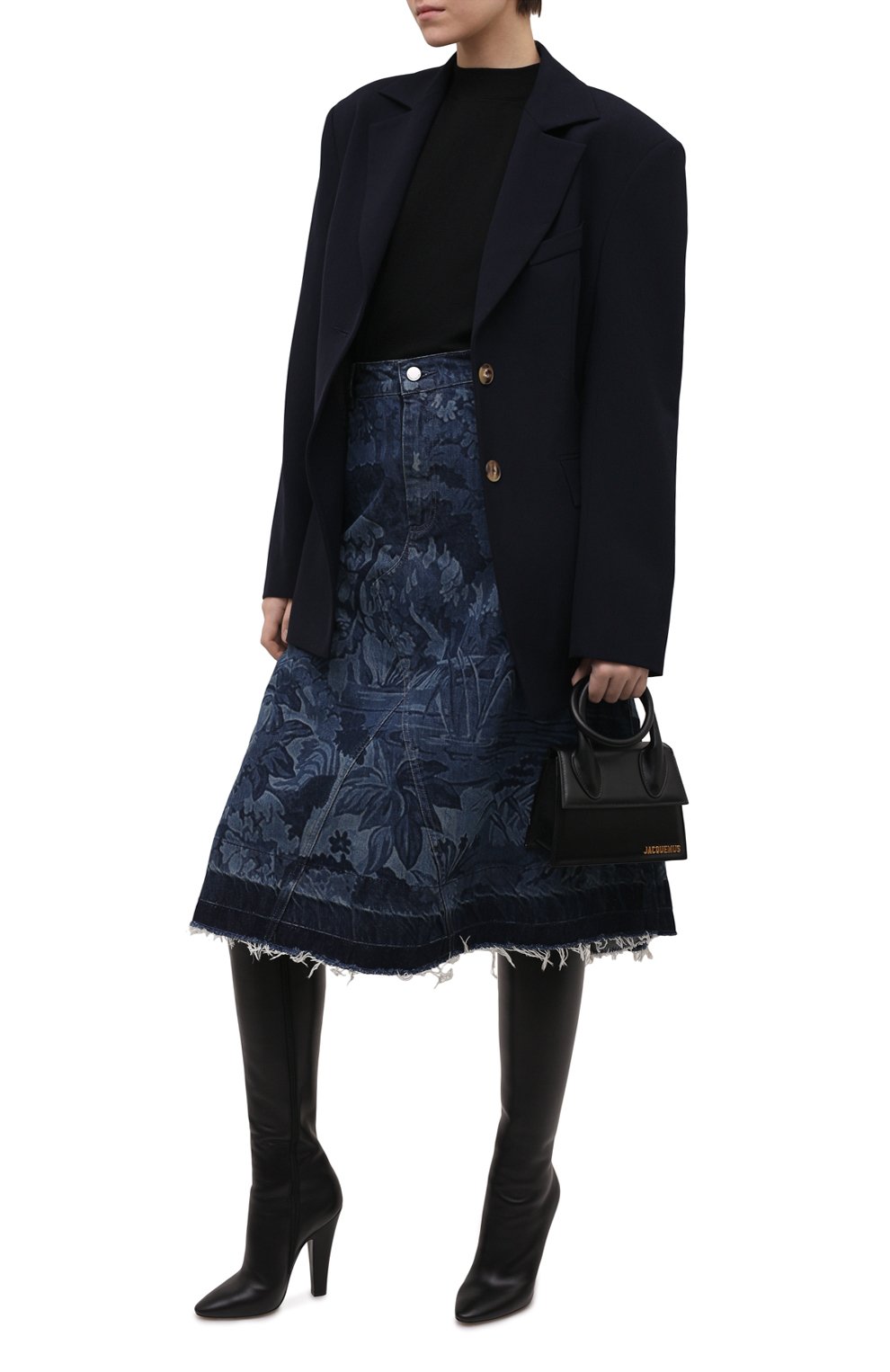 Джинсовая юбка REDVALENTINO, арт. XR3DD05G/6B5, фото 2