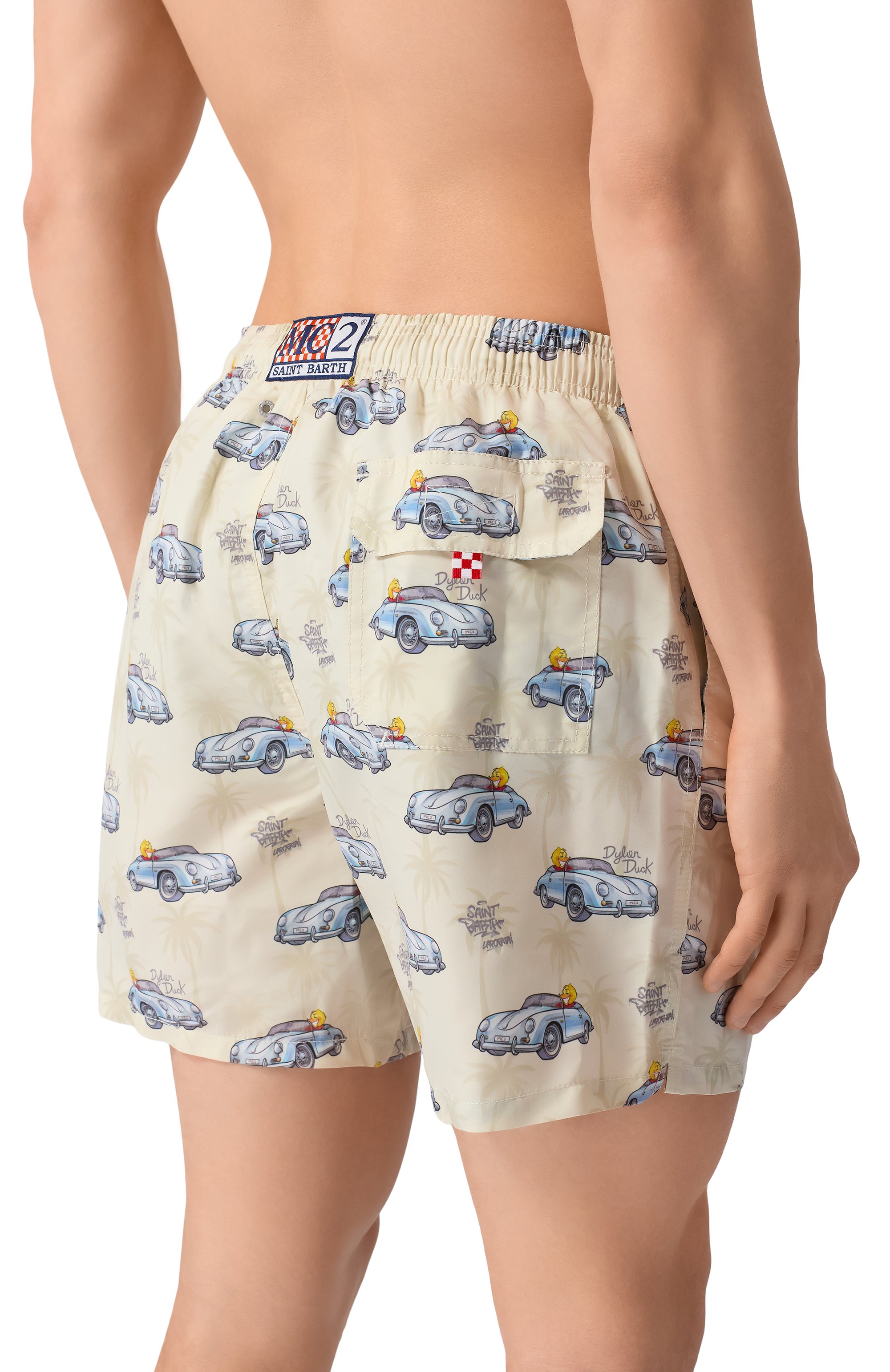 Плавки-шорты MC2 SAINT BARTH светло-серого цвета по цене 17350 руб., арт. GUS0001-03887L/GUSTAVIA, фото 3 Плавки-шорты MC2 SAINT BARTH, арт. GUS0001-03887L/GUSTAVIA, фото 3