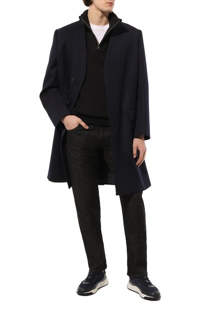 Кожаные кроссовки SANTONI, арт. MBI021534BINRHPRU75, фото 2