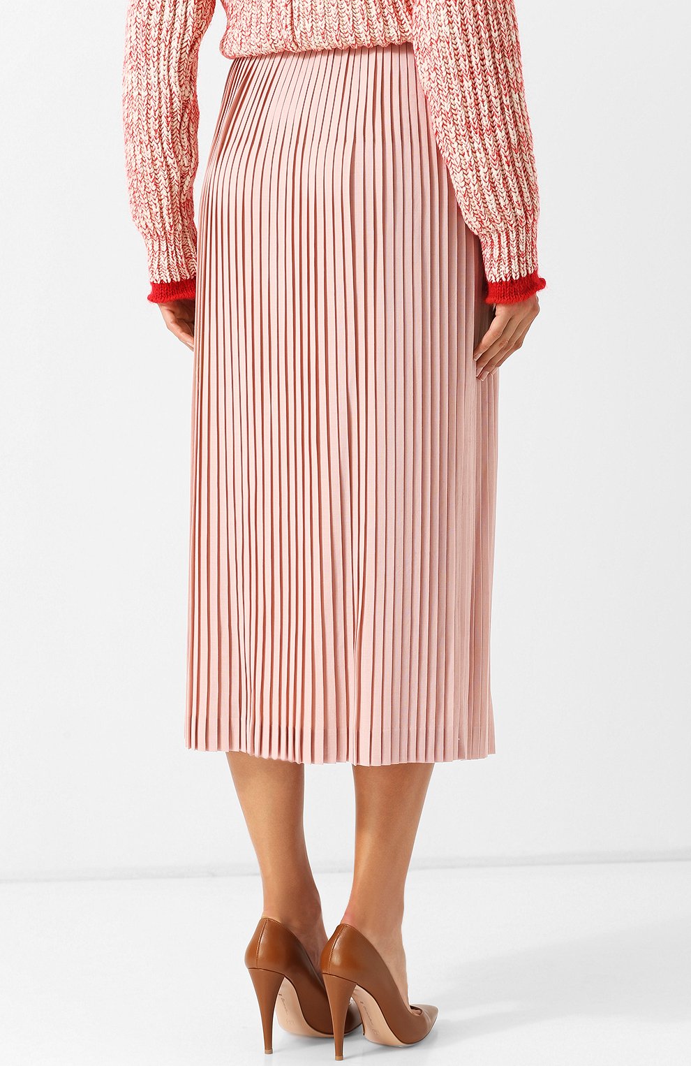Плиссированная юбка-миди из шерсти LORO PIANA, арт. FAI2013, фото 4