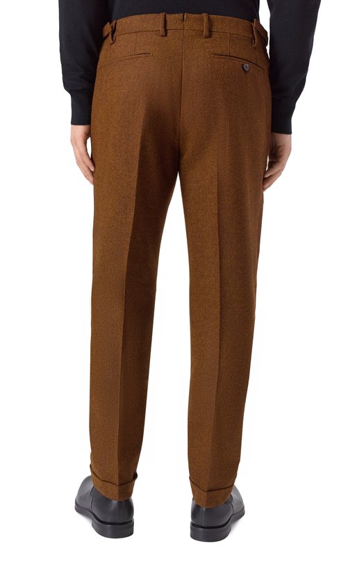 Шерстяные брюки Andrea Campagna RETR0L0NG/AM1513 Коричневый  RETR0L0NG/AM1513 Фото 4