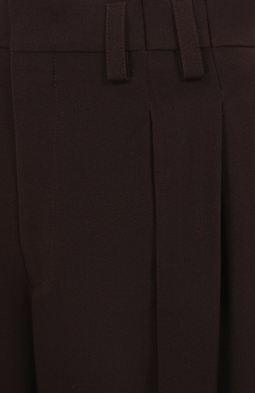 Брюки из вискозы и шелка Jil Sander J21KA0265/J65005 Коричневый  J21KA0265/J65005 Фото 6