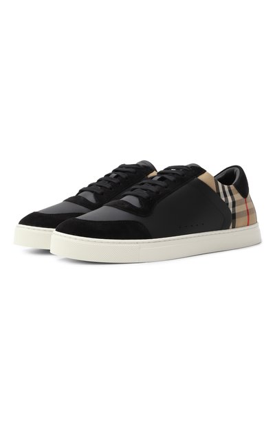 Мужские ком бинированные кеды BURBERRY, арт. 8070818