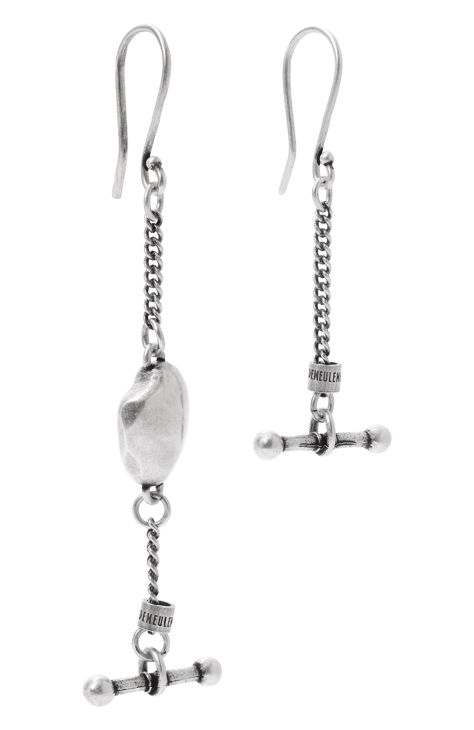 Серьги ANN DEMEULEMEESTER серебряного цвета по цене 72200 руб., арт. B0013712/0T018, фото 3 Серьги ANN DEMEULEMEESTER, арт. B0013712/0T018, фото 3