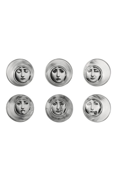 Набор из 6-ти стаканов tema e variazioni FORNASETTI прозрачного цвета по цене 63300 руб., арт. G40X400, фото 3 Набор из 6-ти стаканов tema e variazioni FORNASETTI, арт. G40X400, фото 3