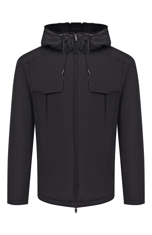 Шелковая куртка MVST M25.1PM.0003/BIG SIZE/ZEGNA SILKY Чёрный M25.1PM.0003/BIG SIZE/ZEGNA SILKY