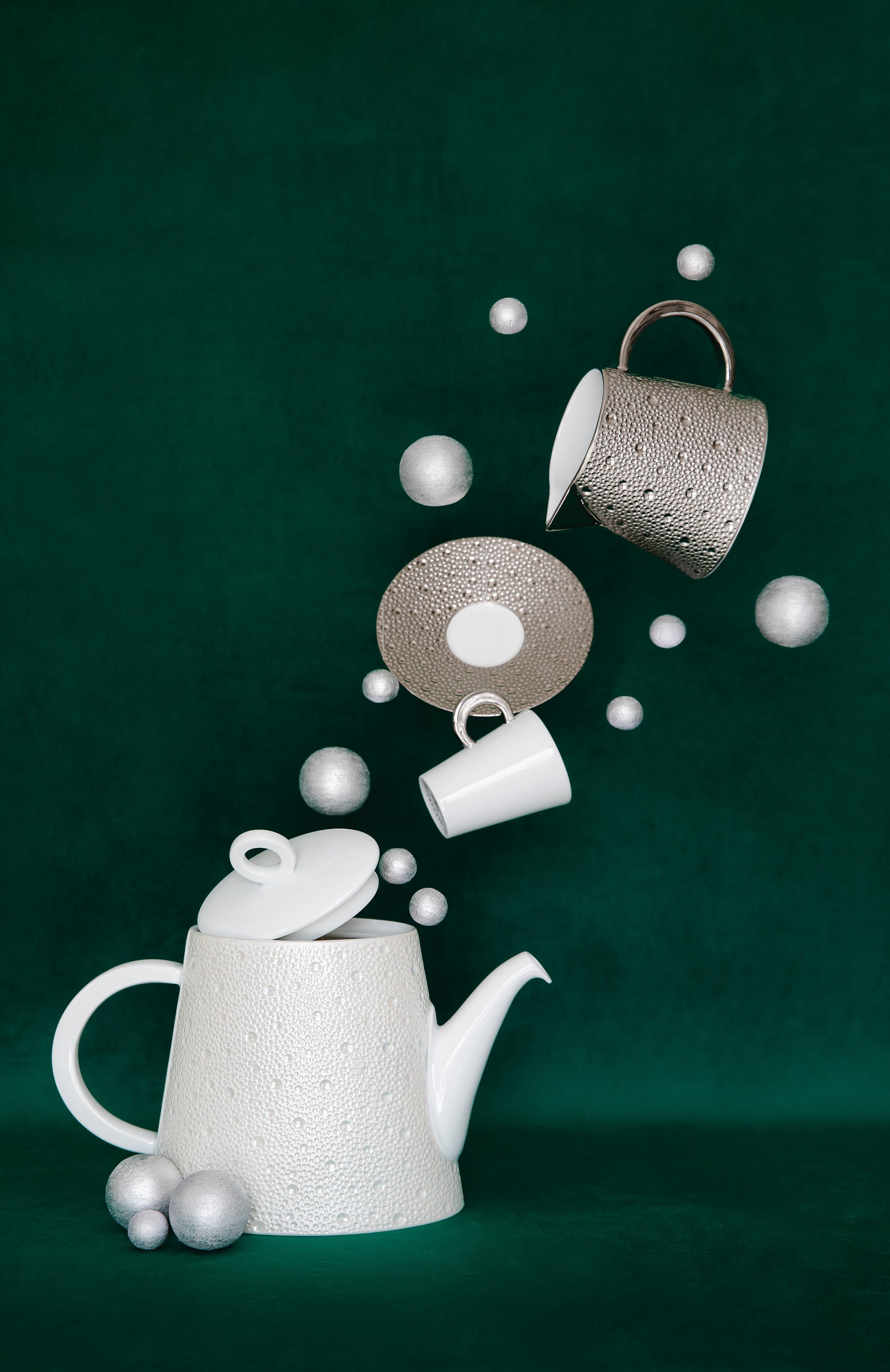 Чашка для завтрака с блюдцем ecume silver BERNARDAUD, арт. 0738/83, фото 2