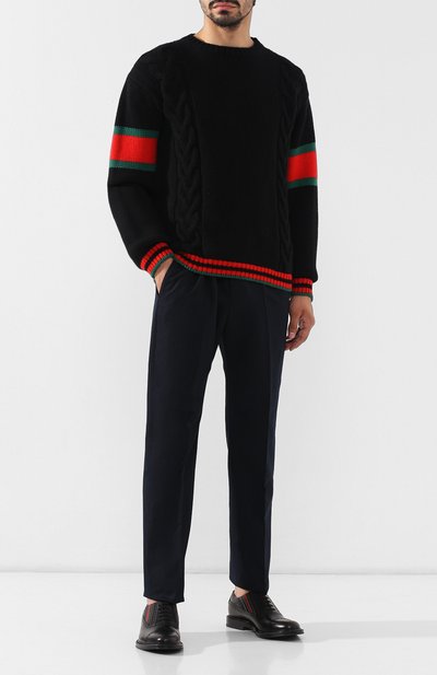 Шерстяной свитер GUCCI черного цвета по цене 103680 руб., арт. 548115/X1561, фото 2 Шерстяной свитер GUCCI, арт. 548115/X1561, фото 2