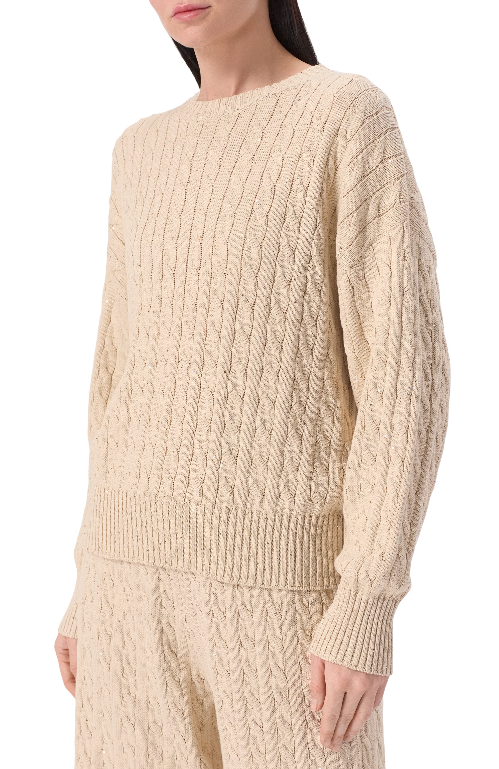 Хлопковый свитер BRUNELLO CUCINELLI, арт. MDV797410, фото 3