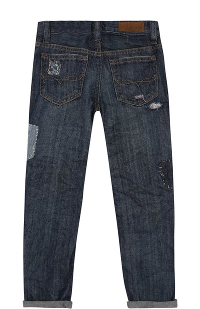 Джинсы с декоративными потертостями и аппликациями POLO RALPH LAUREN, арт. 312670896, фото 2