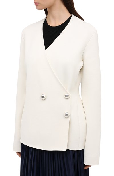 Кардиган из шерсти и вискозы JIL SANDER, арт. JSPR754083-WRY39038, фото 3
