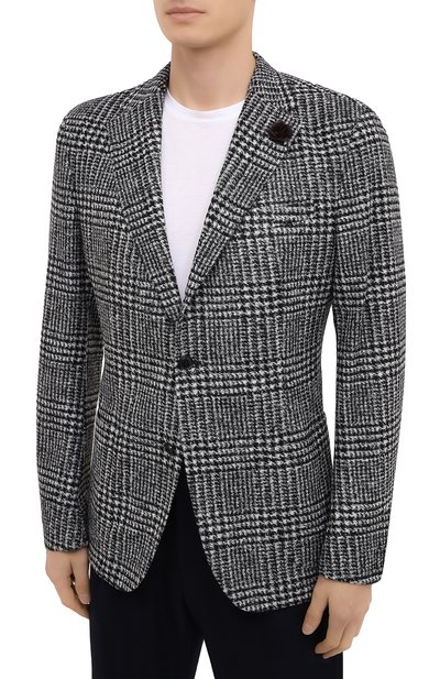 Однобортный пиджак WINDSOR черно-белого цвета по цене 52300 руб., арт. 13 GIR0-J37 10010250, фото 3 Однобортный пиджак WINDSOR, арт. 13 GIR0-J37 10010250, фото 3