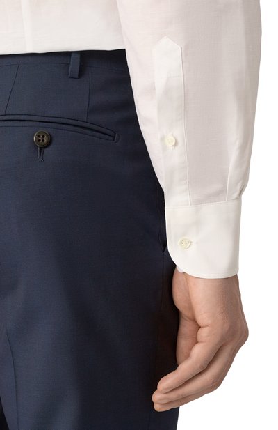 Сорочка из хлопка и льна CORNELIANI, арт. 25P156-2511174, фото 5