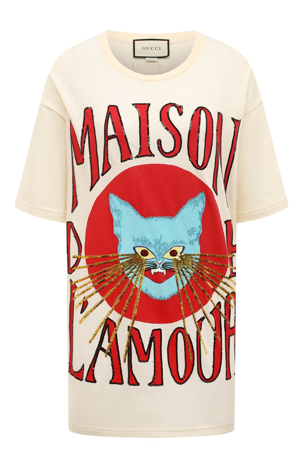 Хлопковая футболка GUCCI, арт. 539081 XJBUJ, фото 1