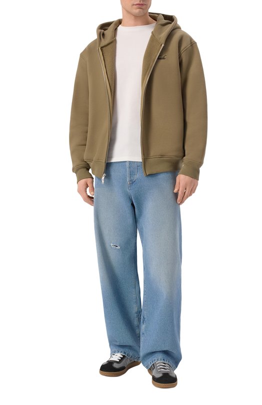 Замшевые кеды Swan Balmain GM1VI360/LGV0 Серый  GM1VI360/LGV0 Фото 2