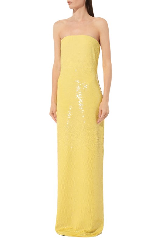 Платье с пайетками Ralph Lauren Жёлтый, фото 3