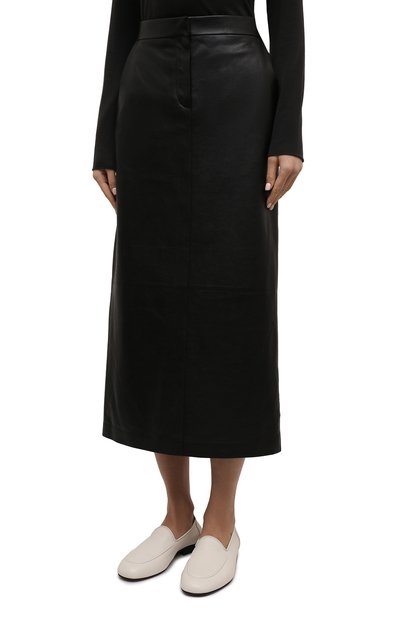 Кожаная юбка THE ROW, арт. 5960L217, фото 3