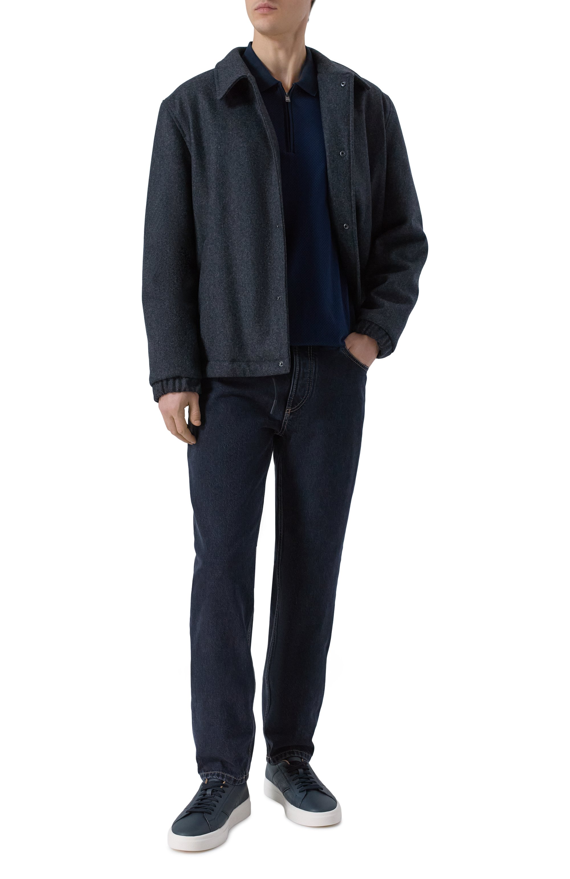 Хлопковое поло BOSS, арт. 50549583, фото 2