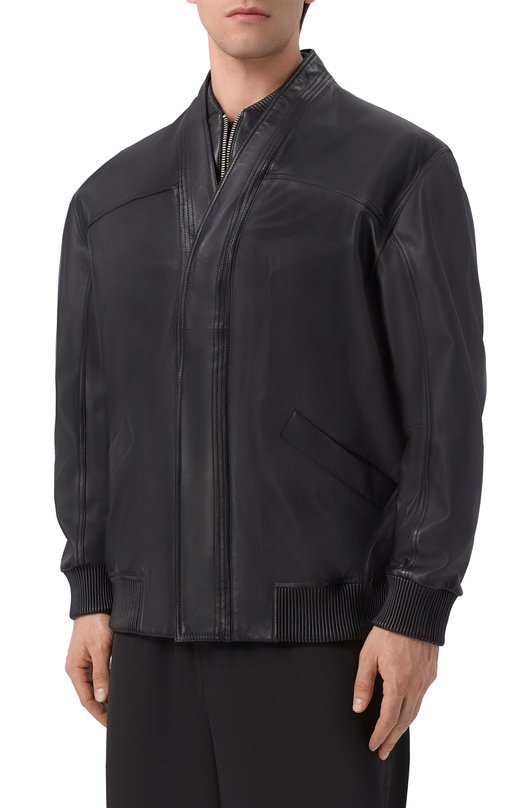 Кожаный бомбер MORDECAI 26E96MRU28S Чёрный  26E96MRU28S Фото 3
