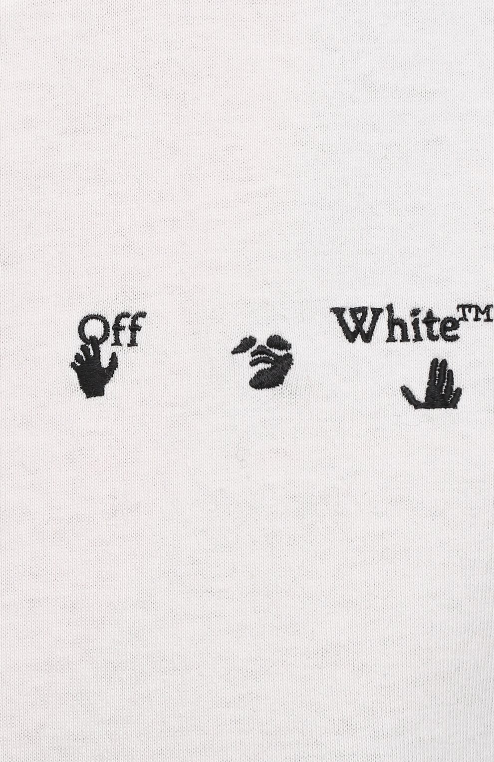 Хлопковая футболка OFF-WHITE белого цвета по цене 32700 руб., арт. 0WAA049R21JER001, фото 5 Хлопковая футболка OFF-WHITE, арт. 0WAA049R21JER001, фото 5