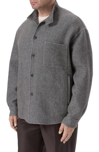 Куртка-рубашка из шелка и кашемира GIORGIO ARMANI, арт. GM004453/TE23830, фото 3