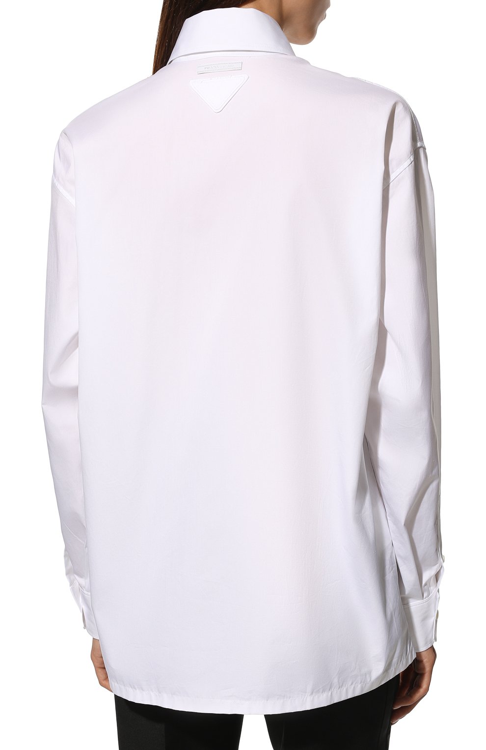 Хлопковая рубашка PRADA, арт. P405G-1XV2-F0009-221, фото 4