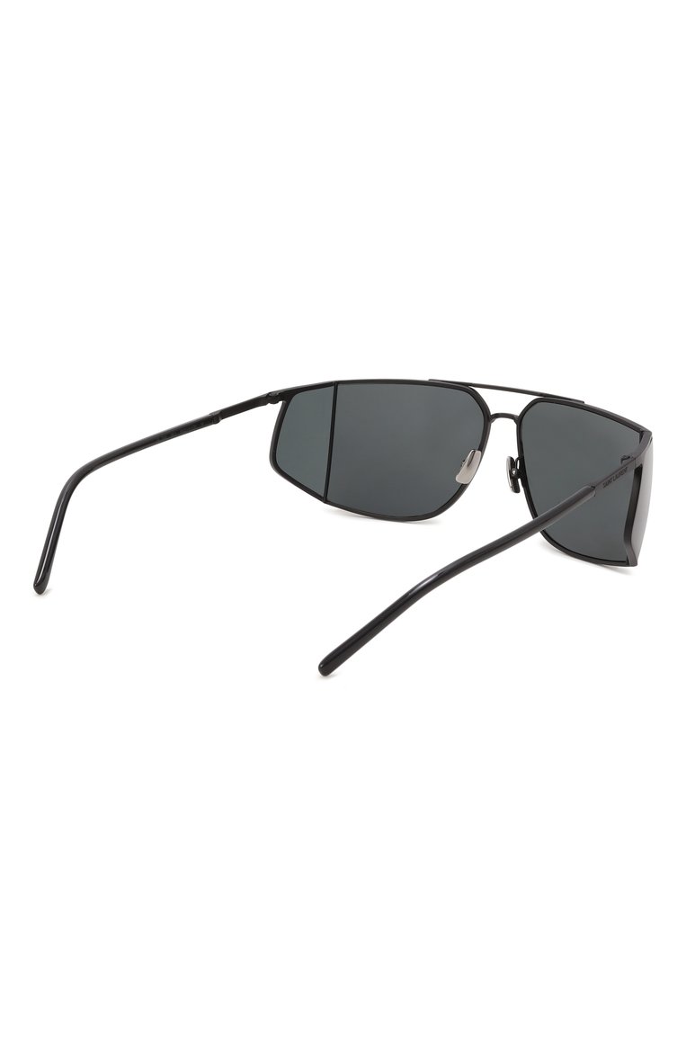 Женские солнцезащитные очки SAINT LAURENT черного цвета, арт. SL 750 001 | Фото 4 (Материал: Металл; Нос: Не проставлено; Региональные ограничения белый список (Axapta Mercury): Не проставлено; Тип очков: С/з; Очки форма: Прямоугольные, Маска; Оптика Гендер: оптика-женское)