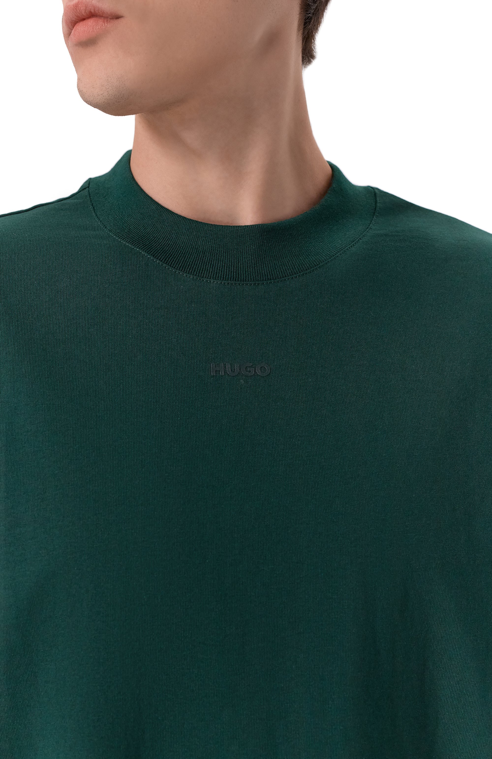Хлопковый лонгслив HUGO, арт. 50511029, фото 5