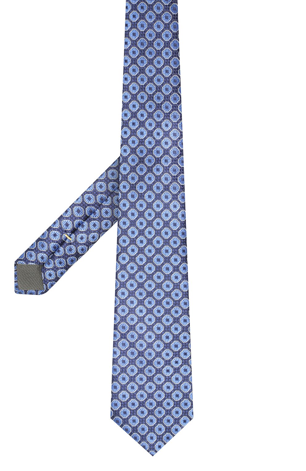 Шелковый галстук CANALI темно-синего цвета по цене 9525 руб., арт. 18/HJ02313, фото 2 Шелковый галстук CANALI, арт. 18/HJ02313, фото 2