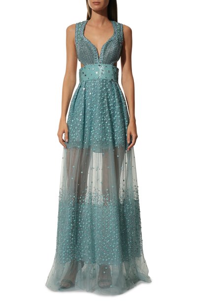 Шелковое платье ZUHAIR MURAD, арт. RD-SS17-034 DL, фото 3