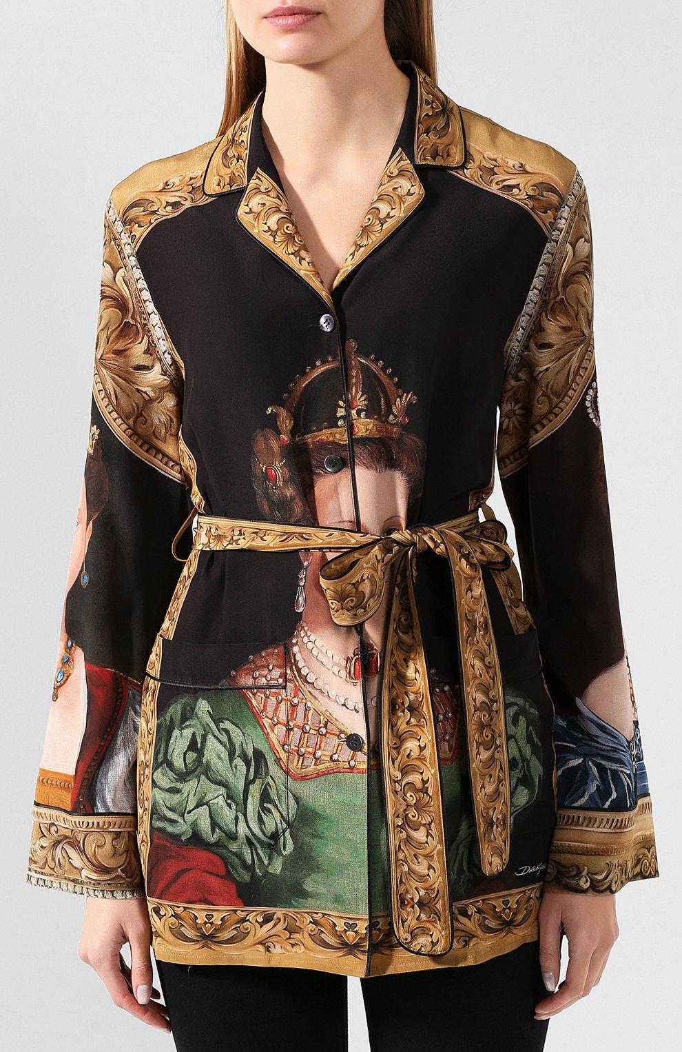 Шелковая рубашка DOLCE & GABBANA, арт. F5I89T/GD025, фото 3