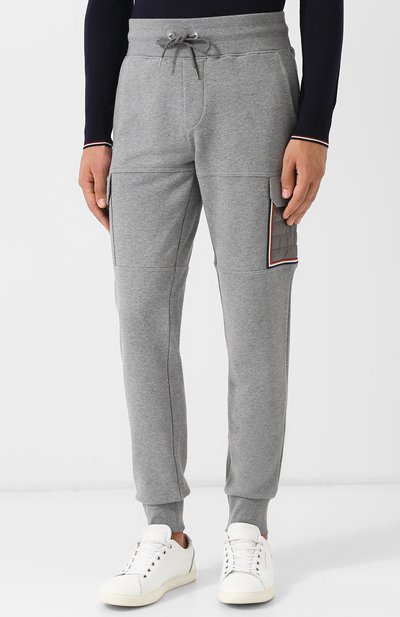 Хлопковые джоггеры с карманами MONCLER, арт. D2-091-87000-50-80473, фото 3